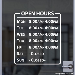 Open Hours Style 32